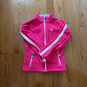 Spyder Pink Kids Jacket with White Accents